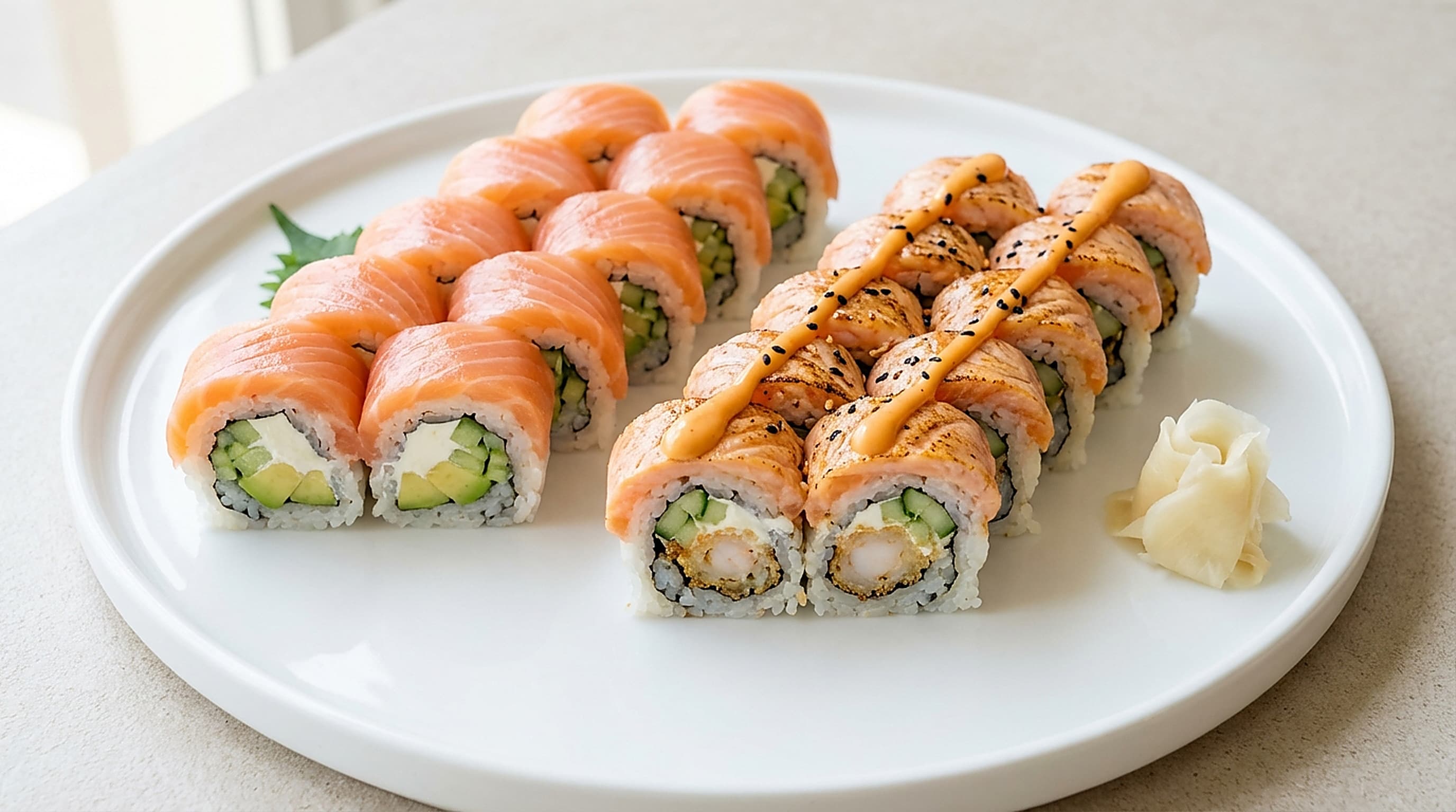 Sakura Set — Jazz & Sunset rolls