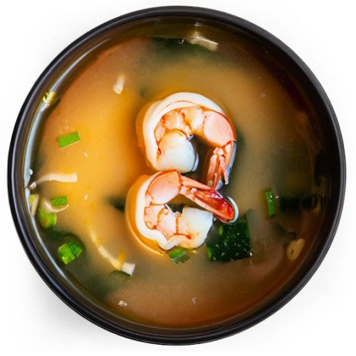 Miso supp hiidkrevetiga